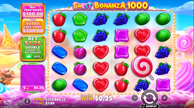 Sweet Bonanza 1000: Candy-Themed Symbols and Fruits