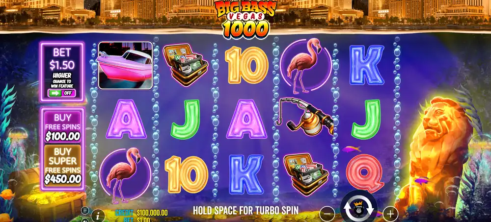 Big Bass Vegas 1000 Slot